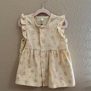Petit Bateau Cream Baby Dress